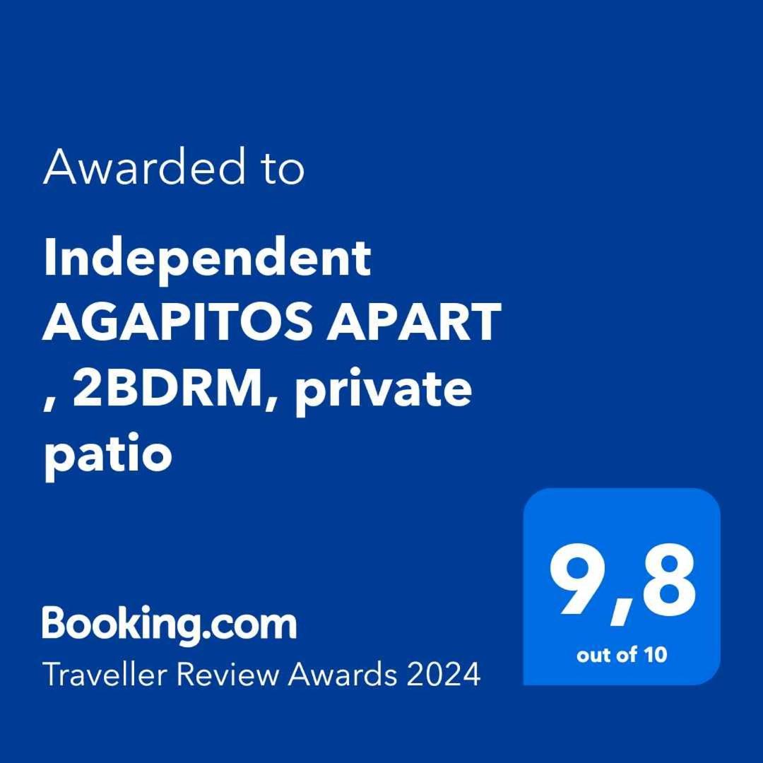 Independent Agapitos Apart , 2Bdrm, Private Patio Naxos City 외부 사진