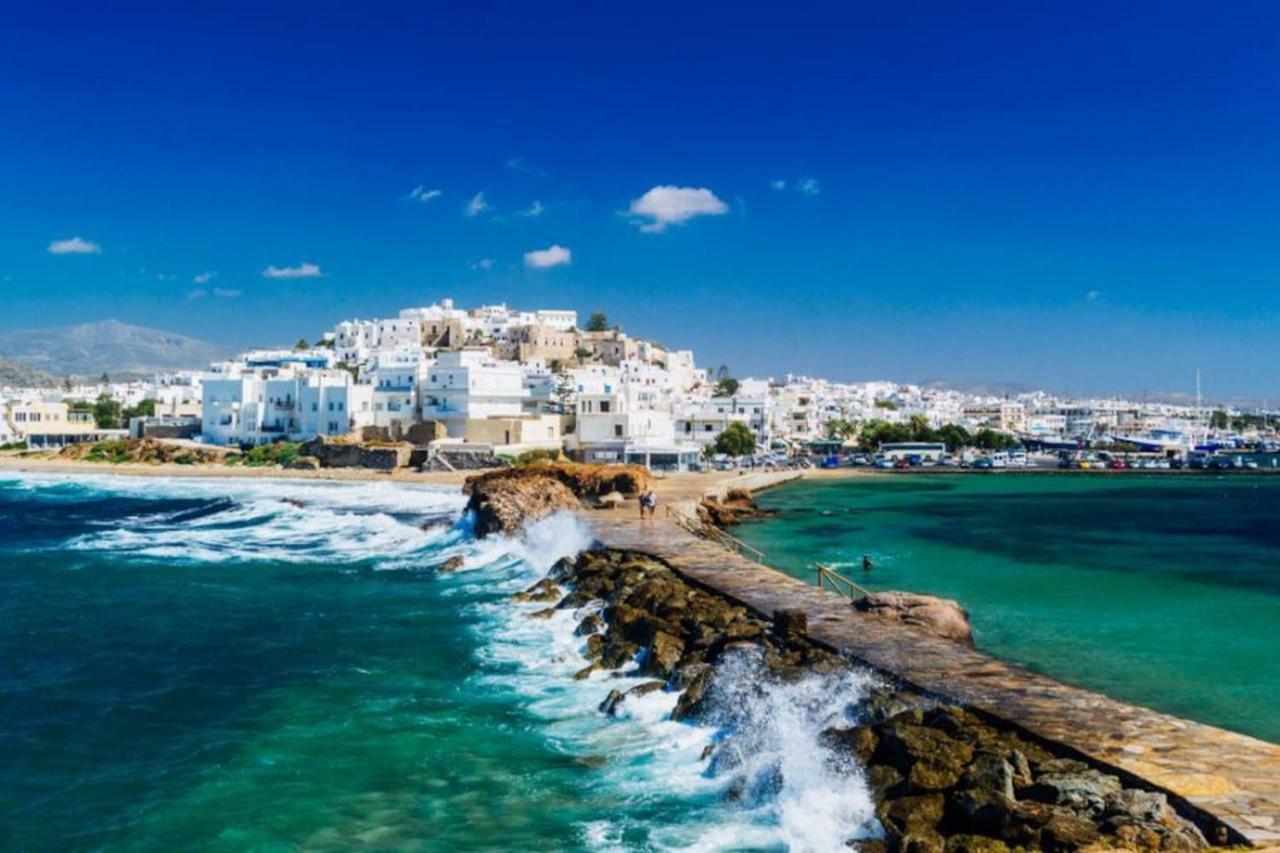 Independent Agapitos Apart , 2Bdrm, Private Patio Naxos City 외부 사진